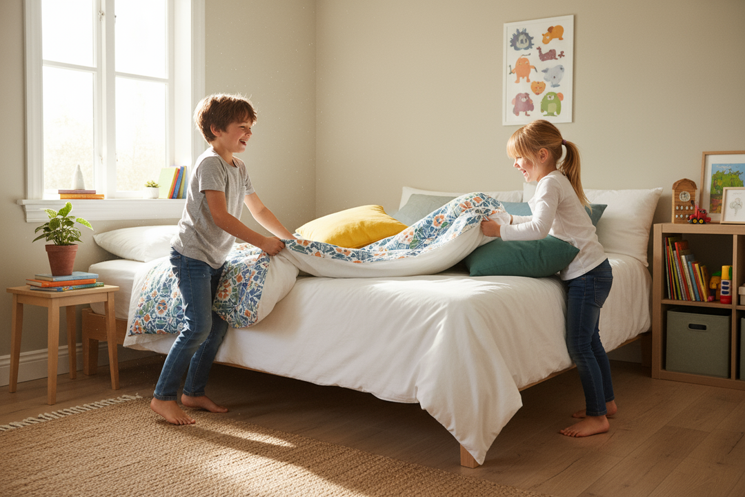 Should Kids Make Their Own Beds? A Parent’s Guide to Better Routines and Tighter Sheets